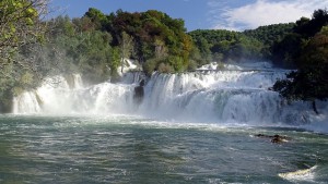 Wasserfall Krk in Kroatien
