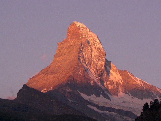 Das Matterhorn in der Abendsonne